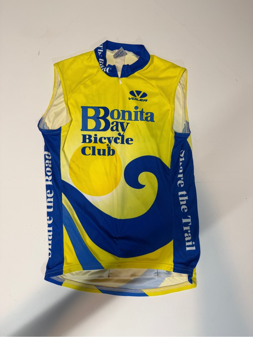 Voler Donita Bay Bicycle Club Men's Yellow & Blue Cycling Jersey